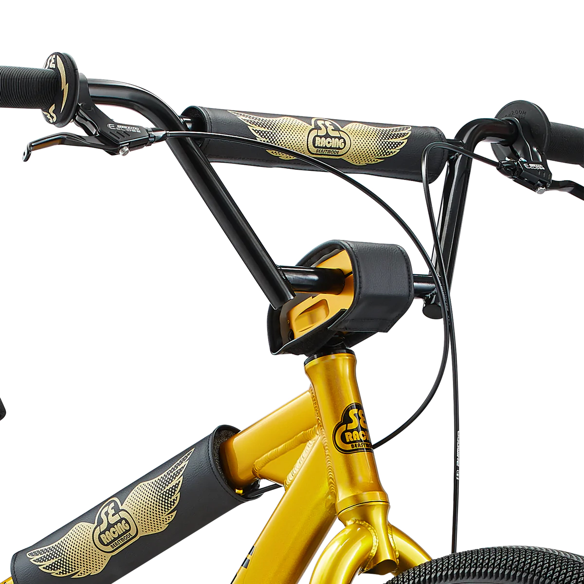 beast mode bike black and gold